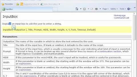AutoHotkey: COM with Internet Explorer Tutorial.  Part 2