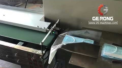 Disposal medical face mask counting sorting feeding machine mask counting dropping flow bag packagin