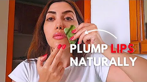 Gua Sha Lip Exercise Routine | Plump Lips Naturally (No Filler Needed) 💋✨️✅️