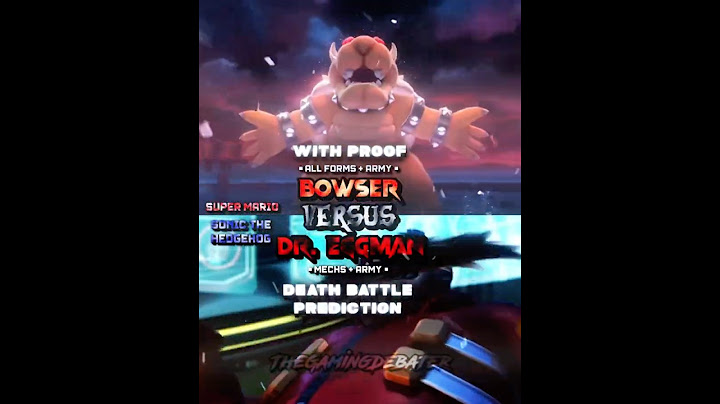 Bowser vs Dr. Eggman (Death Battle Prediction)