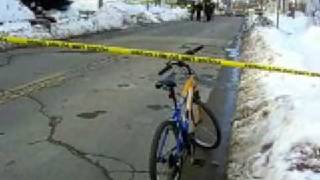 Witnesses speak at  the scene of Brockton shootings
