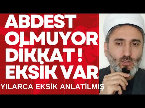 Dikkat ! Abdest yıllarca eksik anlatılmış😢