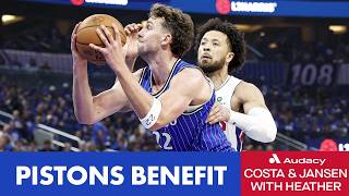 How Much Did The Pistons Benefit From Franz Wagner Not Playing? | Costa and Jansen