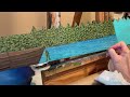 Painting an Antique Saw, summer landscape, oil painting.