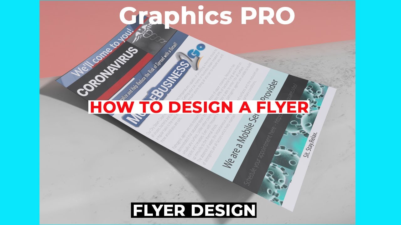 Flyers Tutorial Inspiration How to design a flyer - YouTube