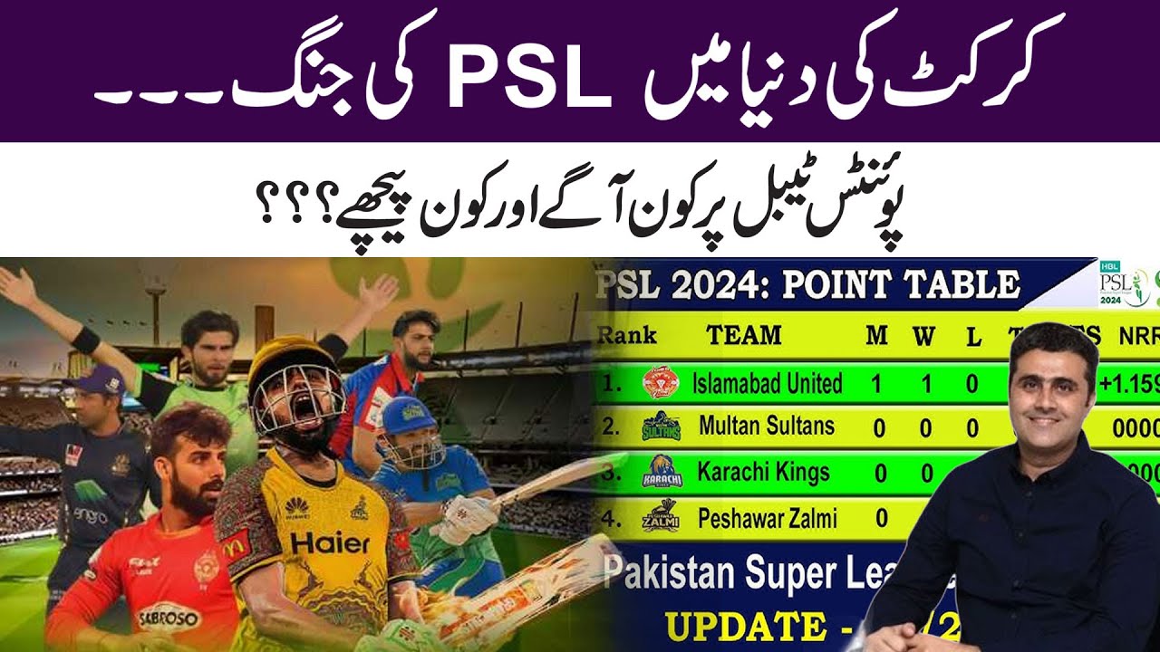 PSL: Points Table Update - Who's Leading?