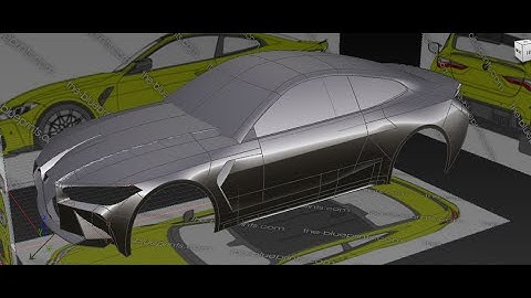 BMW M4 2022 - Car Modeling  - Autodesk Alias Autostudio - NURBS - Eng - 02