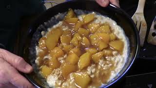 Toffee butter Peaches and Hot Oatmeal