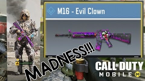 Evil Clown😈🤡M16 MADNESS in CODM!!(Call Of Duty Mobile)