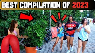 ULTIMATE BEST OF BUSHMAN PRANK COMPILATION 2023👻 INSANELY SCREAMING GIRLS😂 SURREAL SCARES! BROMAS!