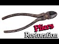 Restoring a Rusty Old Pliers Cutter to Like-New Condition | Extreme Rust Removal & Restoration