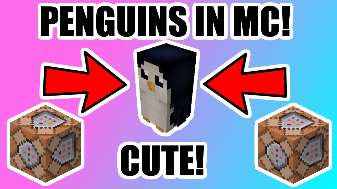 i made Penguins in minecraft [Only One Command] - YouTube