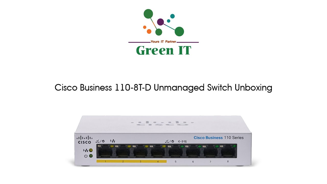Cisco Business 110 8T D Unmanaged Switch Unboxing - YouTube