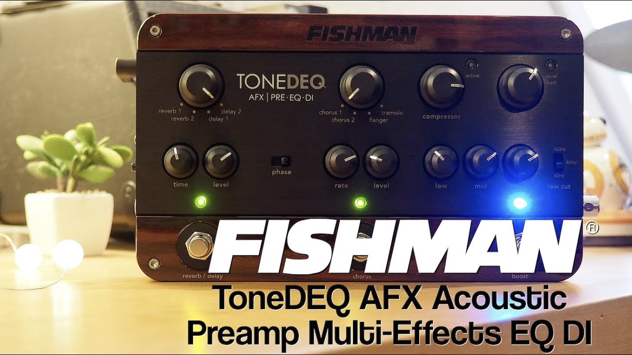 Fishman ToneDEQ AFX Acoustic Preamp Multi-Effects EQ DI