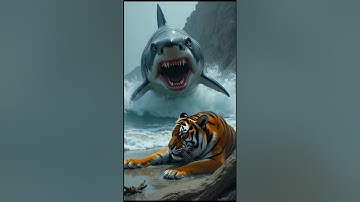 Shark vs tiger vs lion.