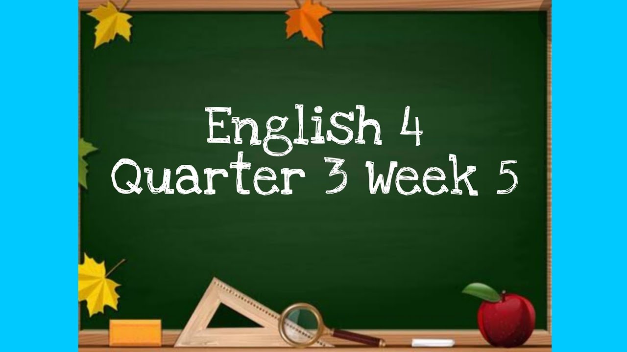 Week 5 Graphics ENGLISH 4 Quarter 3 Week 5 Graphic Organizers - YouTube
