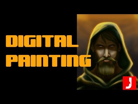 Photoshop Digital painting - speed painting - The priest