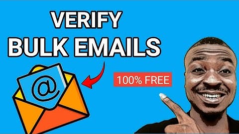 Verify Bulk emails for free || Free Email verifier software
