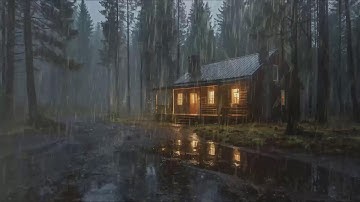 Rain Sounds For Sleeping - 99% Instantly Fall Asleep With Rain Sound outside the window At Night