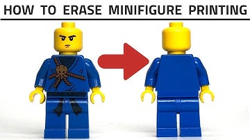 How To Erase Printing off of a LEGO Minifigure!