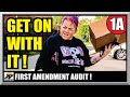 FIRESTARTER POSTAL CLERK MAKES A BIG MISTAKE ! SPOKANE WA - First Amendment Audit - Amagansett Press