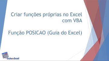 Funções próprias Excel VBA   Função Posicao de Texto Guia do Excel