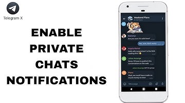 How To Enable Private Chats Notifications On Telegram X App