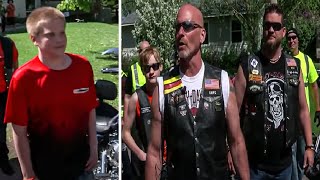 Angry Bikers Invade Town Searching for Bullied Teen. He Confronts Them &amp; This Happens!