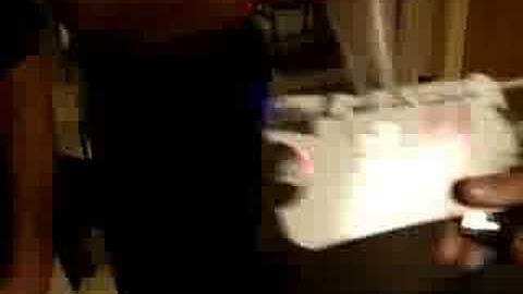 DC16 Badge Hack: Fiber optics + POV displaying "DEFCON"