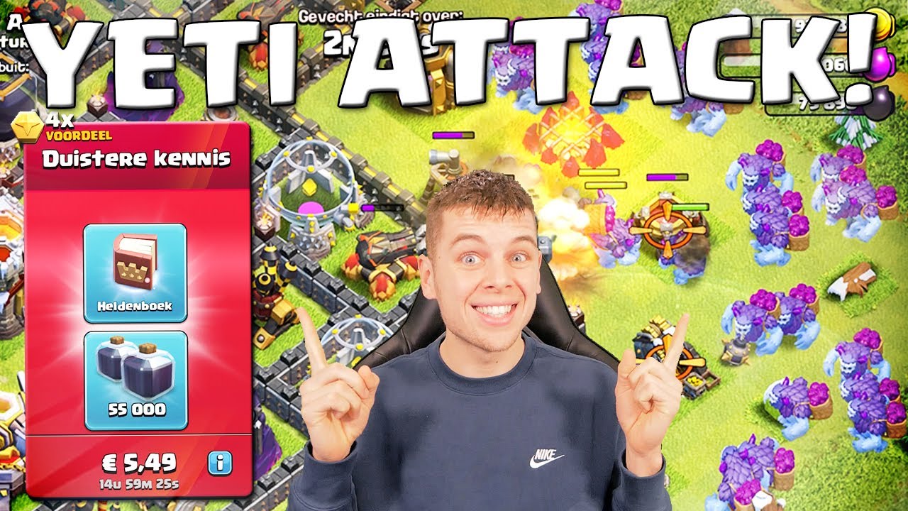 MEGA YETI ATTACK IN CLASH OF CLANS!! YouTube