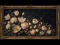 French Beret Tulip Garden Floral Frame | 1 Hour 4K OLED TV Art | No Sound