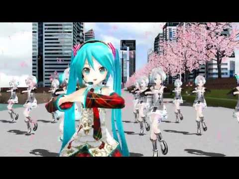 【MMD】　あぴミク・テト/Lat式改変ピコ　『Melody Line』