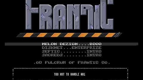 Frantic - Too Hot To Handle 1 Menu (1993) Amiga Intro