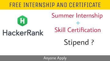 Hacker Rank Summer Internship + Certificate | Bharat IT Connect | Hackerrank internship