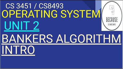 2.20.1. Bankers Algorithm Introduction  in Tamil