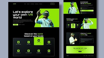 How To Build Responsive VR Website Design Using HTML CSS And JavaScript