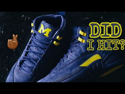 michigan jordan 12 footlocker