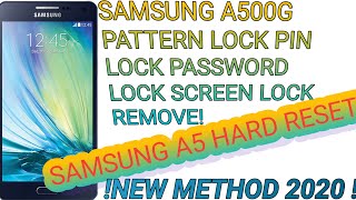 How To Hard Reset Samsung A500G Screen Lock Pattern Lock Pin &Simple & Easy Method 2020 100% Working