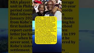 What Kobe Bryant's Father Joe Kept in a Storage Unit for 20 Years. Kobe Never Knew It Existed.