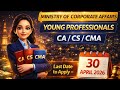 Ministry of Corporate Affairs Recruitment for CA , CS , CMA | CA Ayushi Gupta #job #jobvacancy 