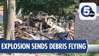 Two injured in massive Canton house explosion