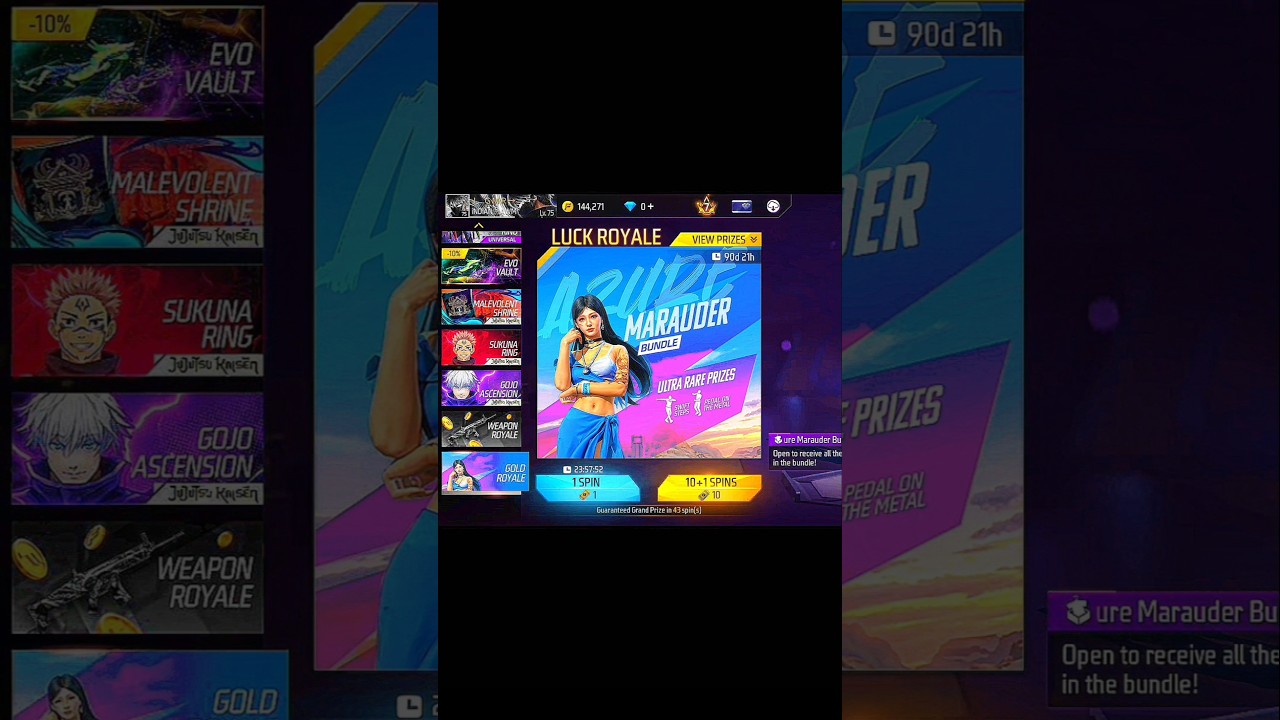 NEW LUCK ROYAL BUNDLE 1 SPIN CLAIM 😱☠️ 