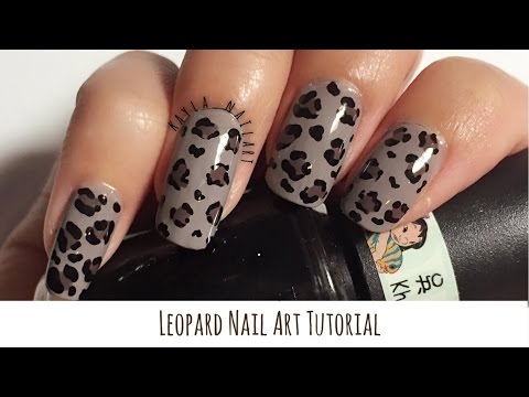 Leopard Nail Art Tutorial (Thai Version) - วิธี paint เล็บลายเสือ