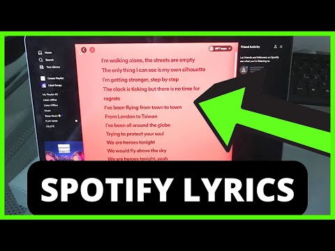 Video: How to Show Song Lyrics on Spotify on PC or Mac Computer