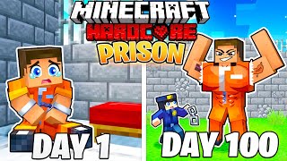 I Survived 100 DAYS as a PRISONER in MINECRAFT!