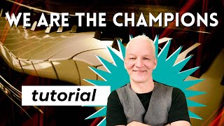We Are The Champions piano tutorial, Queen