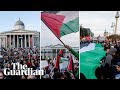 Pro-Palestine protests take place in cities around the world