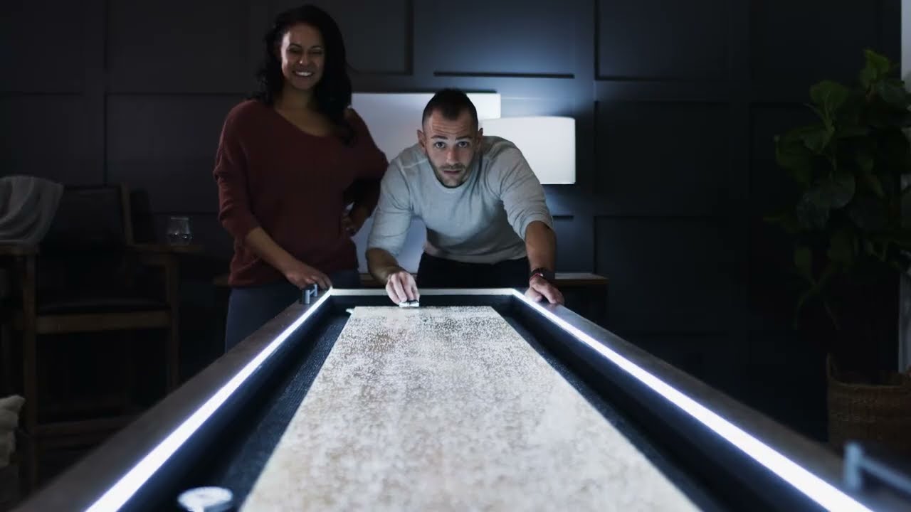 Vevor 9ft Led Shuffleboard And Bowling Combo Game Set