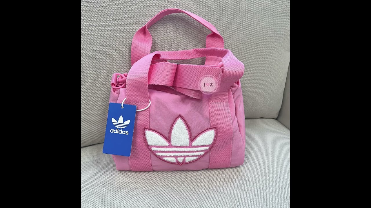 Adidas TREFOIL CHENILLE CROSSBODY BAG 粉嫩三葉草小運動包