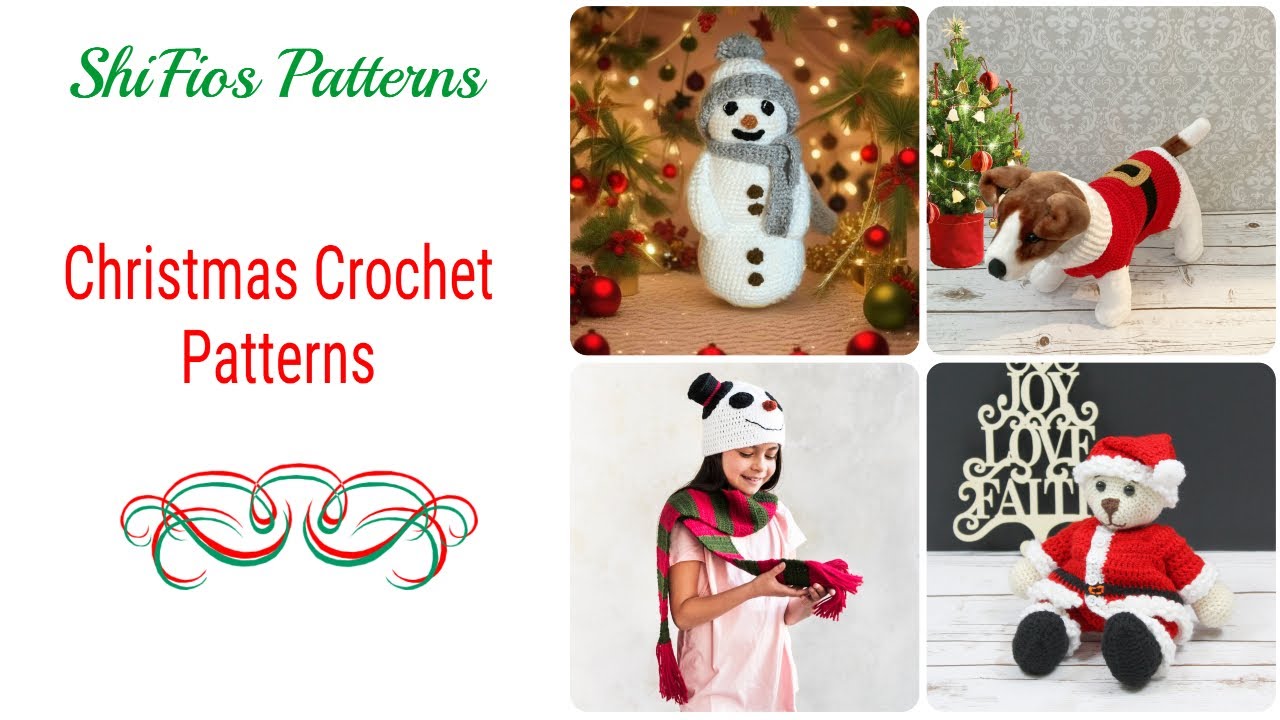 Hand Crocheted Christmas Pattern Photos  | ShiFio's Patterns